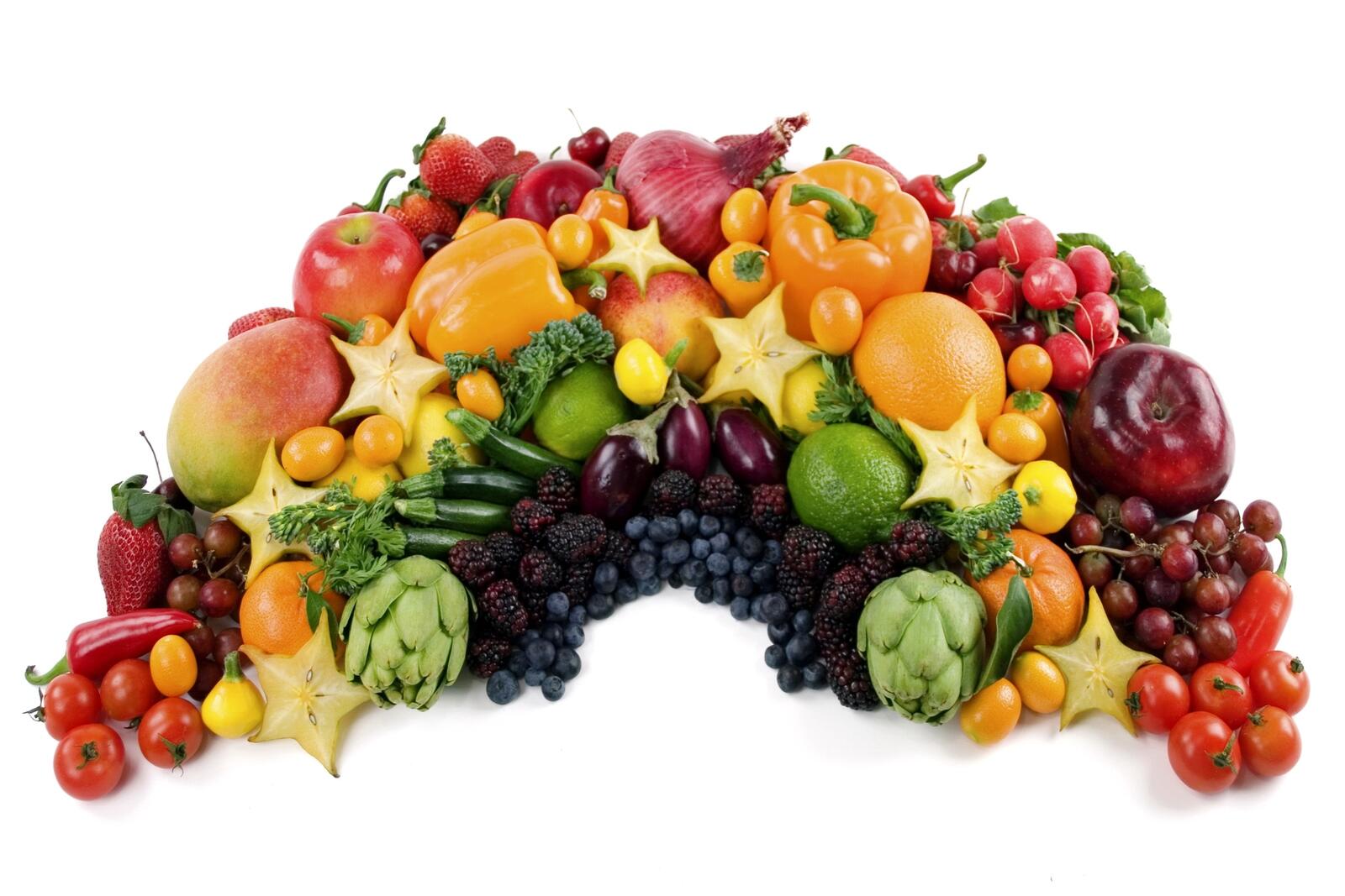 Обои овощи фрукты на месте жизни на рабочий стол