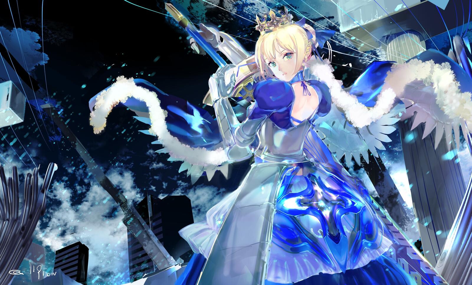 Wallpapers wallpaper saber big sword fate stay night on the desktop