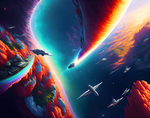 Space aggression and starship warfare