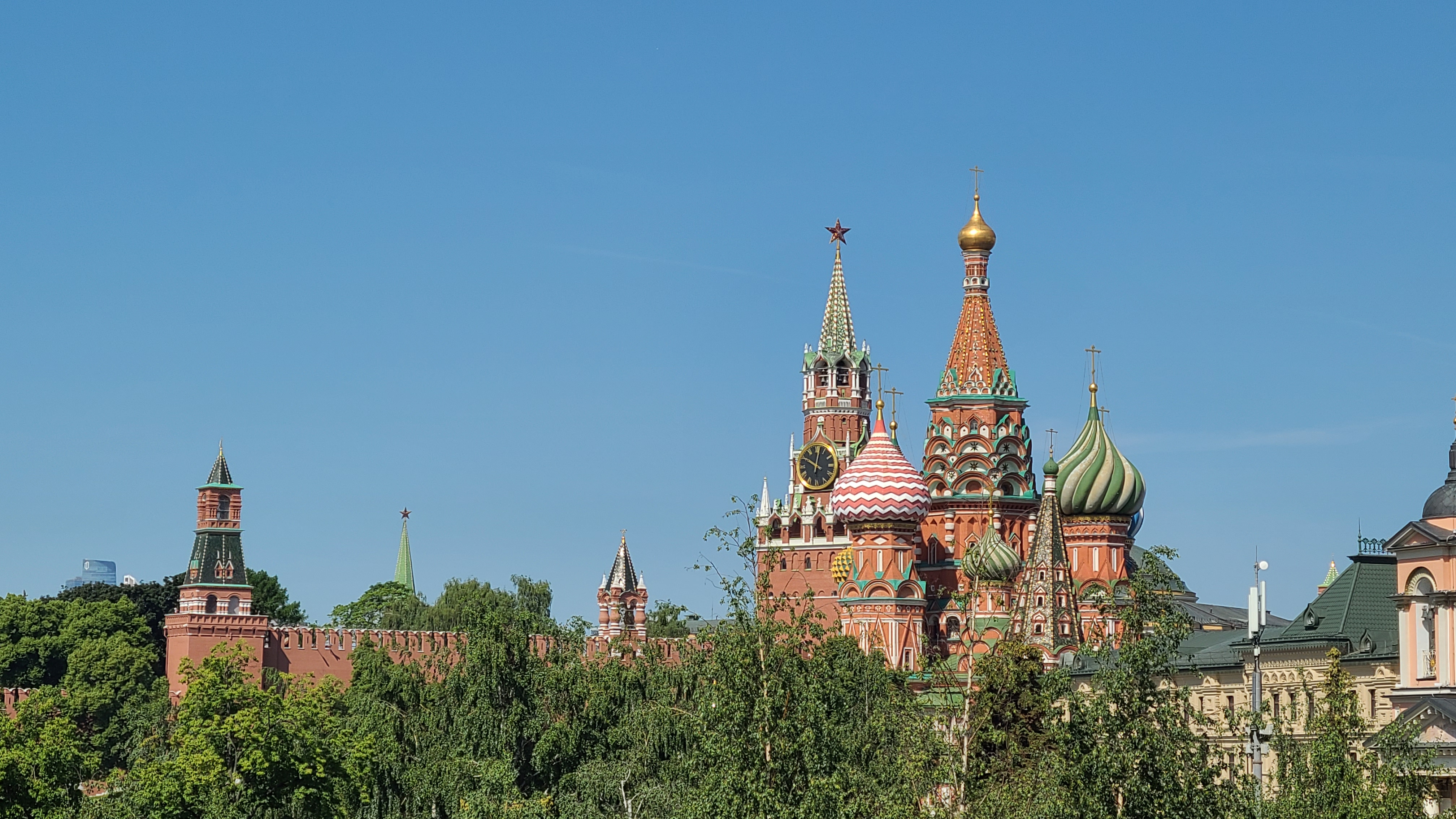 Kremlin in Moscow on a summer day