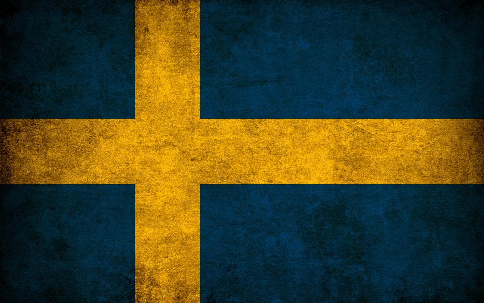 Обои Швеция цвета флаг на рабочий стол