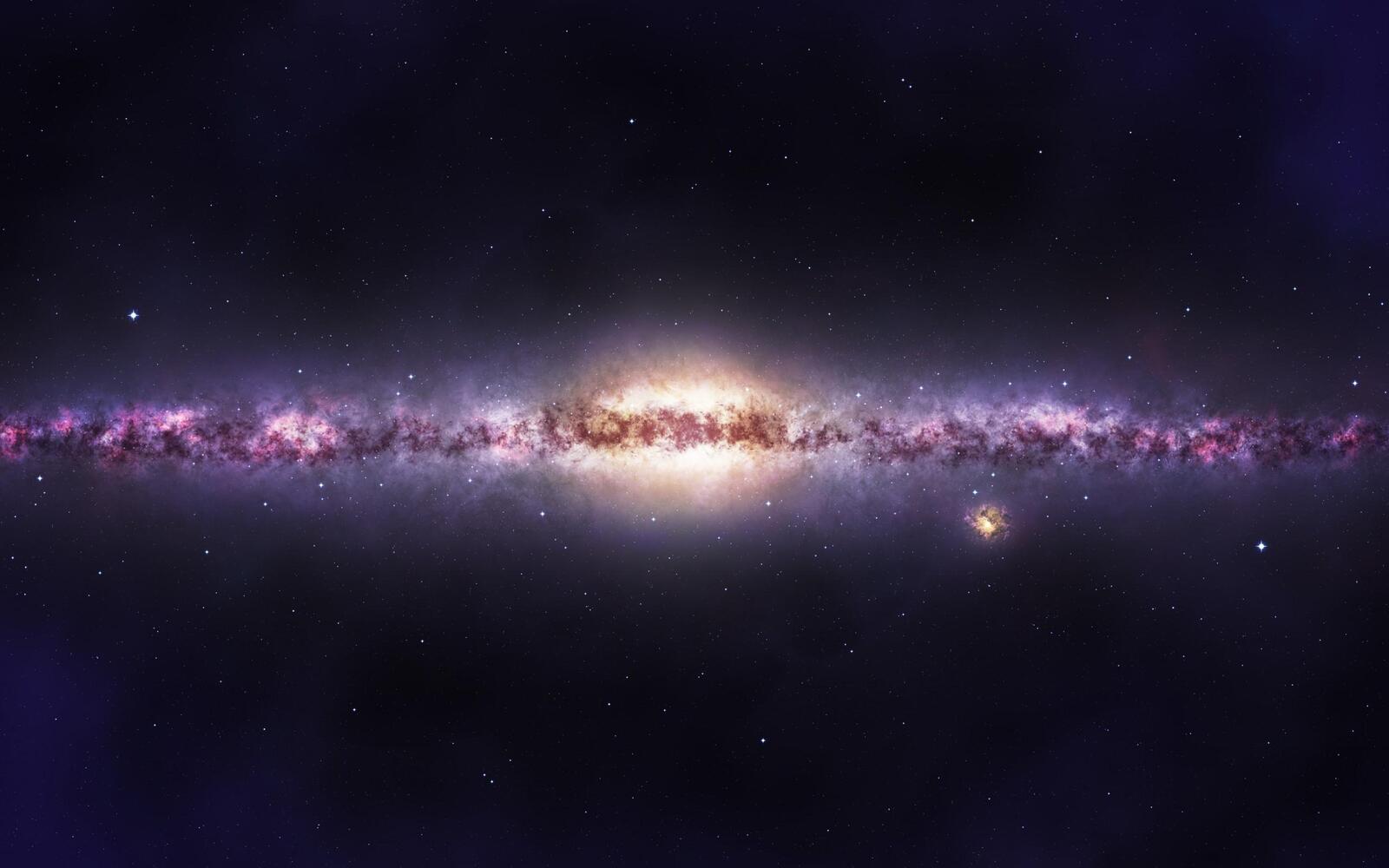 Wallpapers galaxy milky space on the desktop