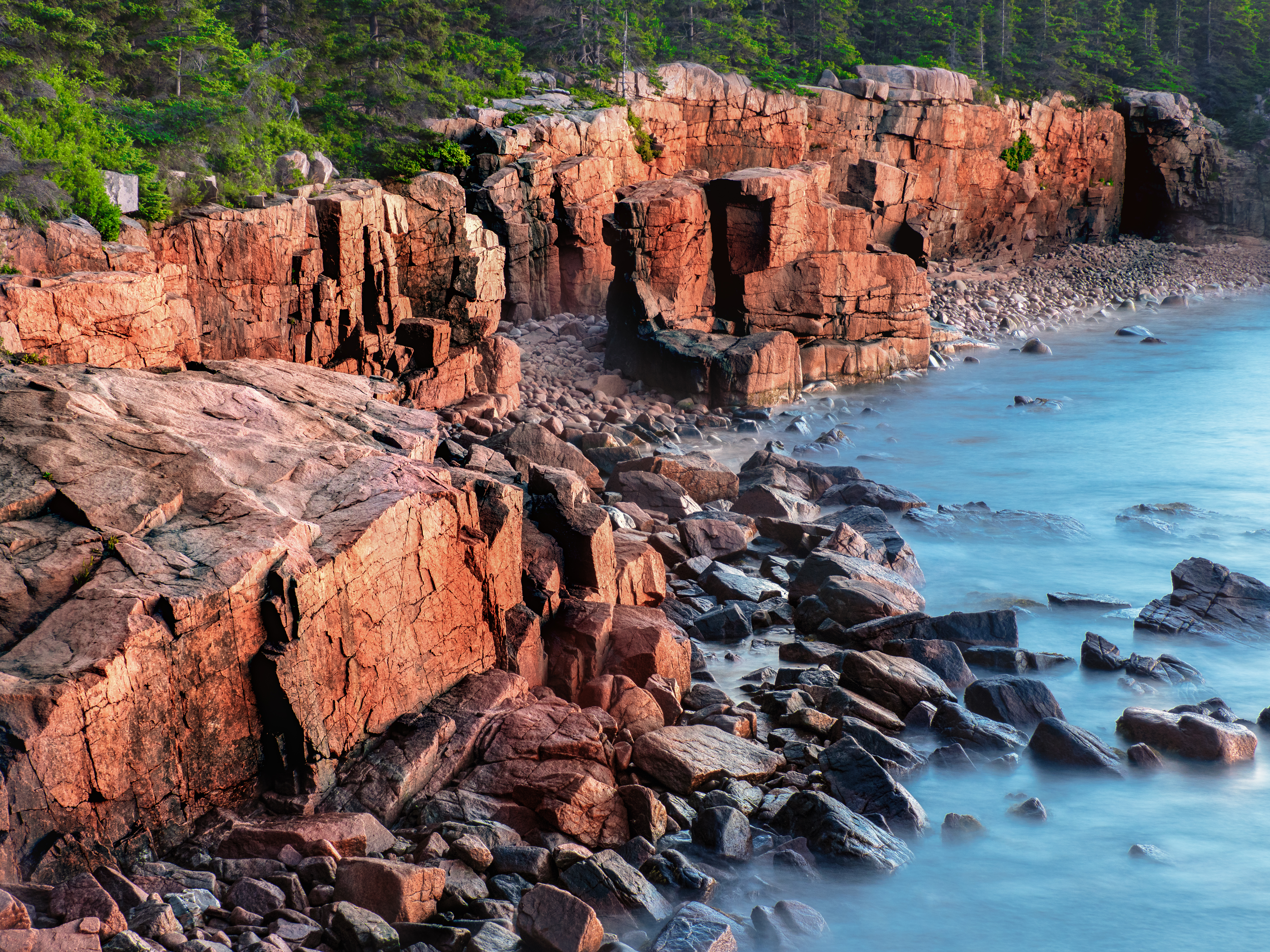 Photo free rocks, trees, on the shore