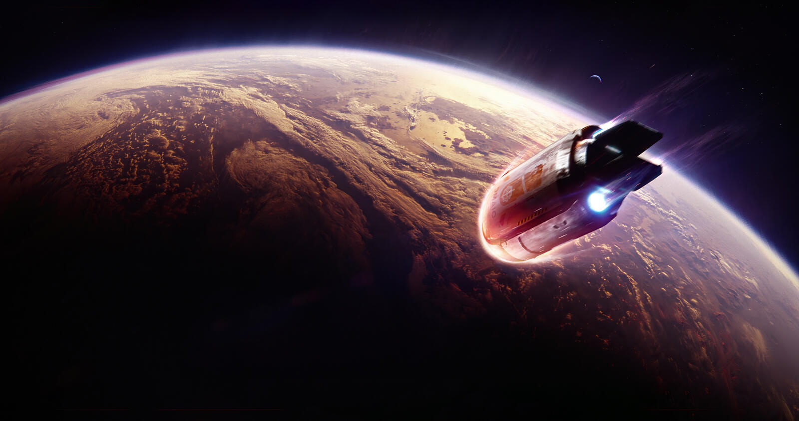 Wallpapers space starship spaceship on the desktop