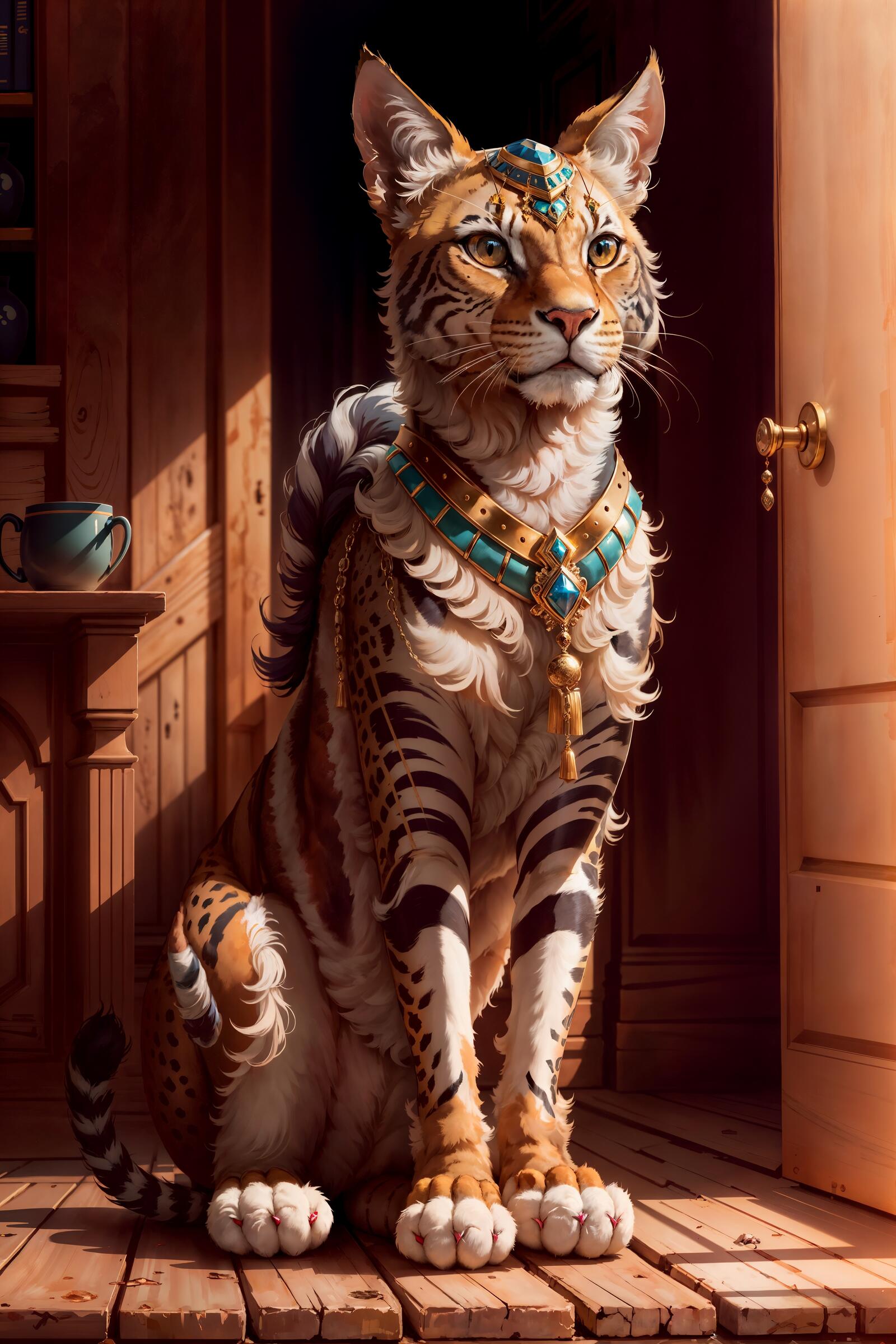 Бесплатное фото Гибридная египетская кошка