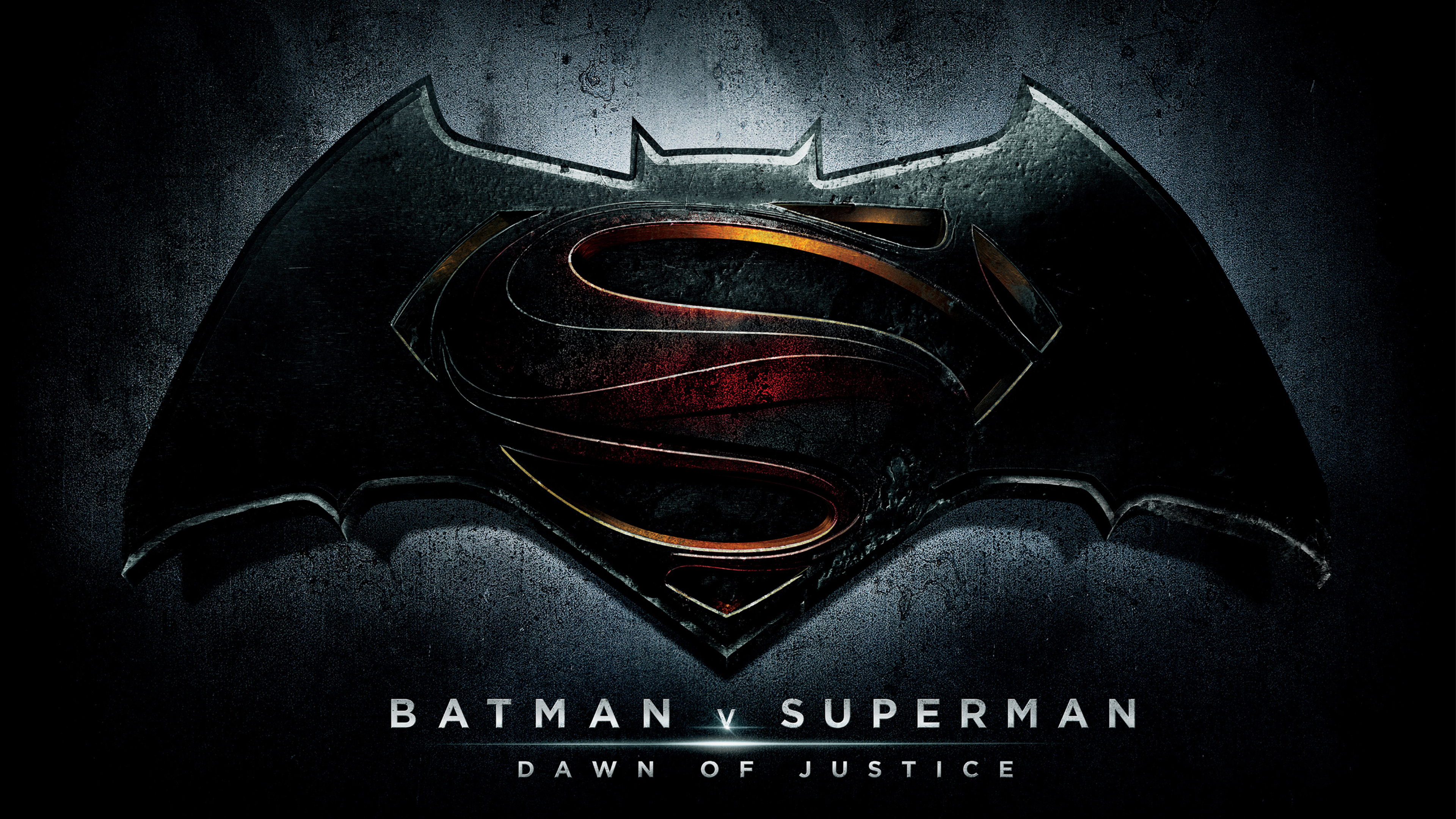 Бесплатное фото Логотип фильма бэтмен против супермена