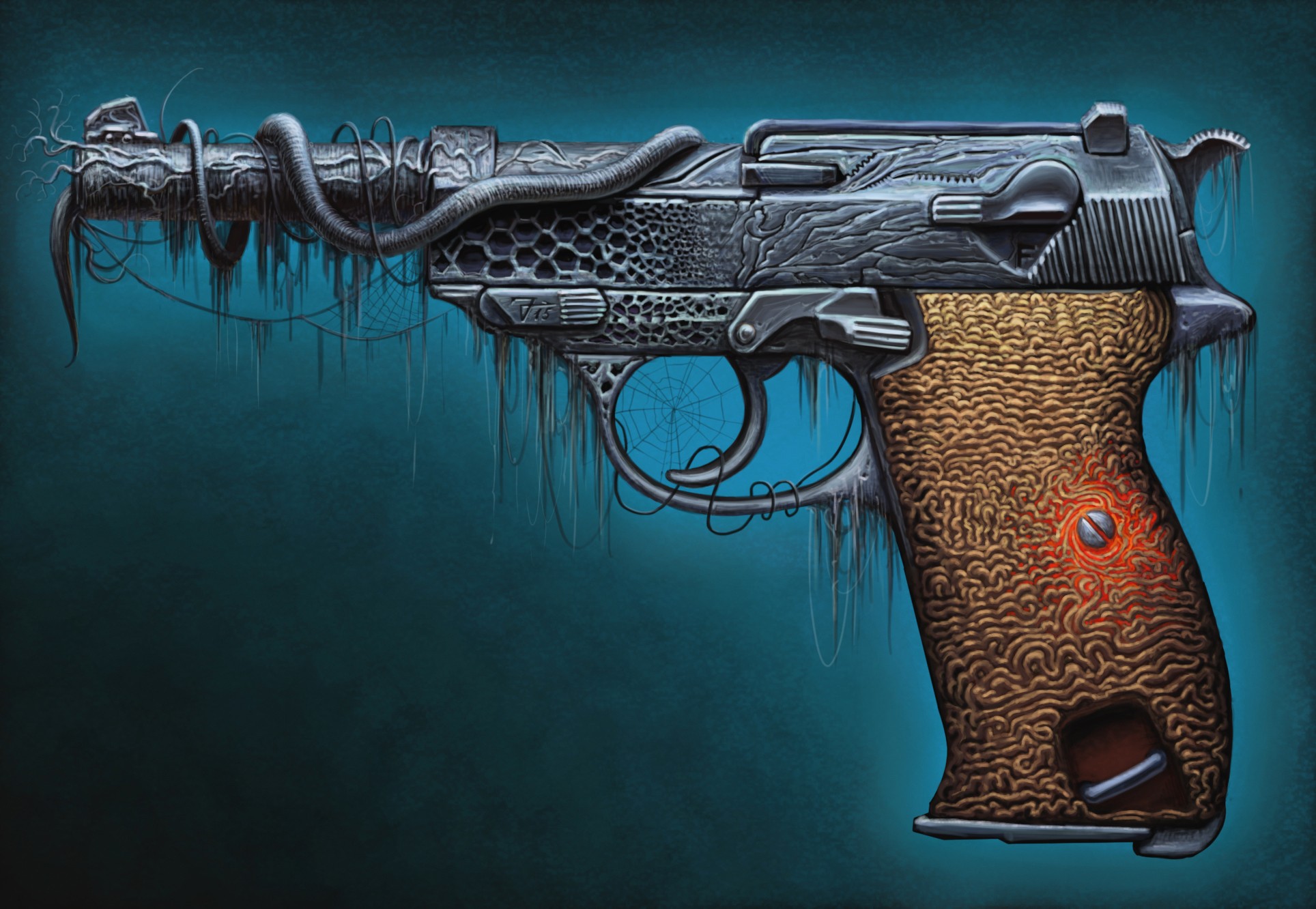 Wallpapers gun weapon artwork on the desktop