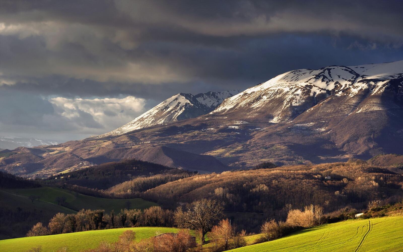 Бесплатное фото Вид на альпийские горы