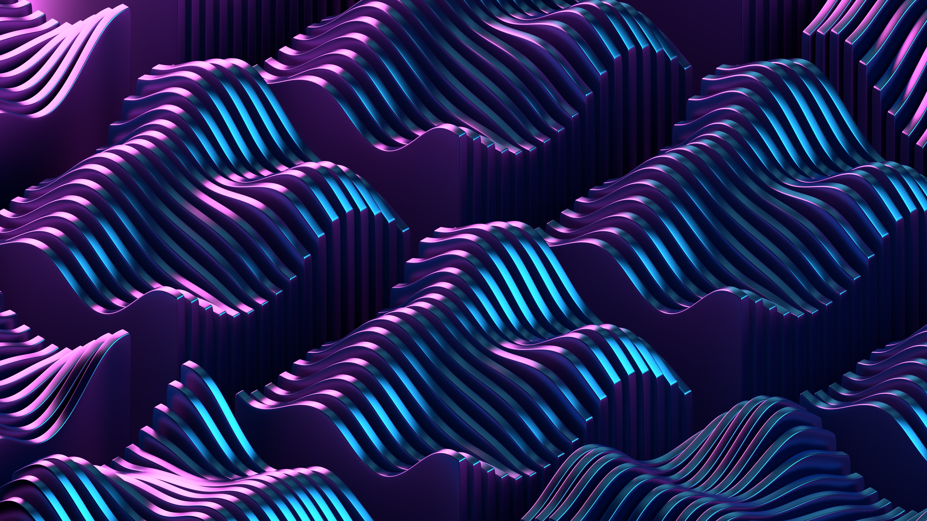 Бесплатное фото Фиолетовые волнистые формы