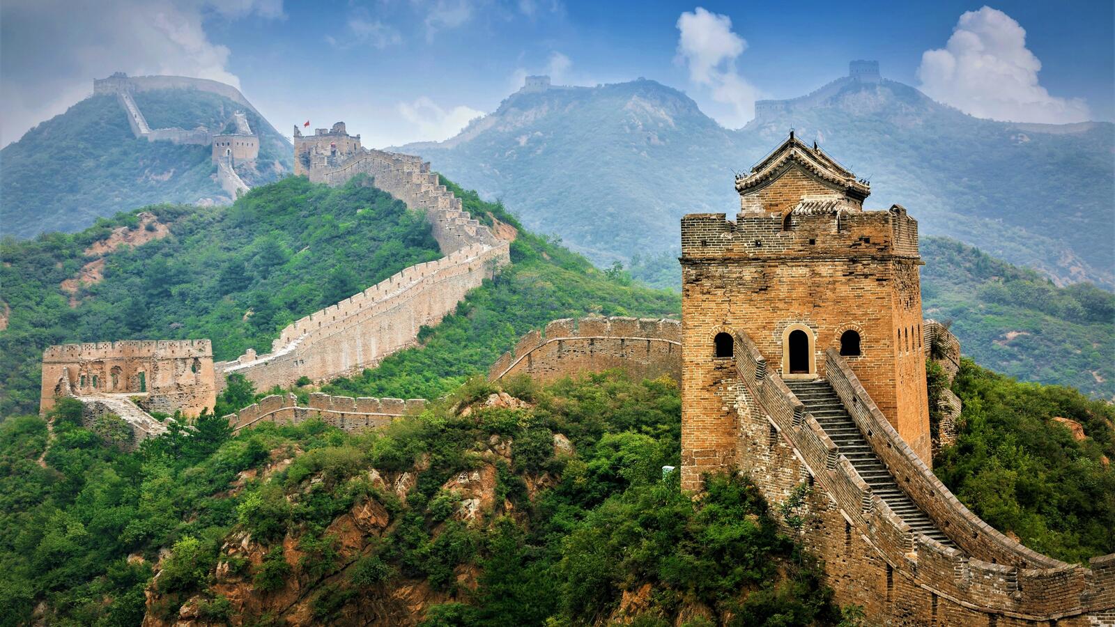 Бесплатное фото Великая китайская стена