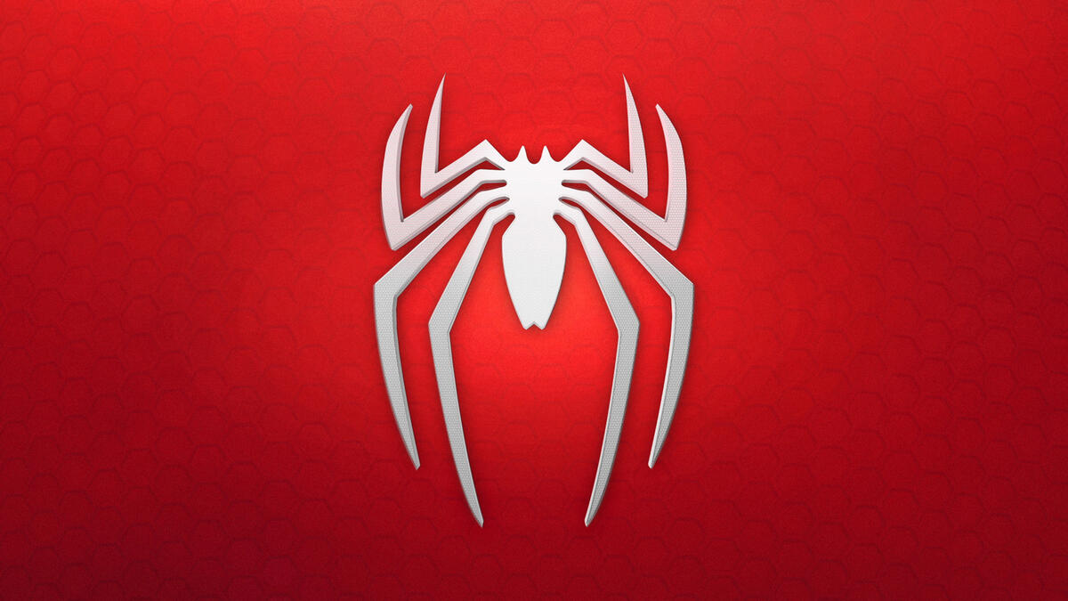 Картинка на рабочий стол с логотип человека паука
