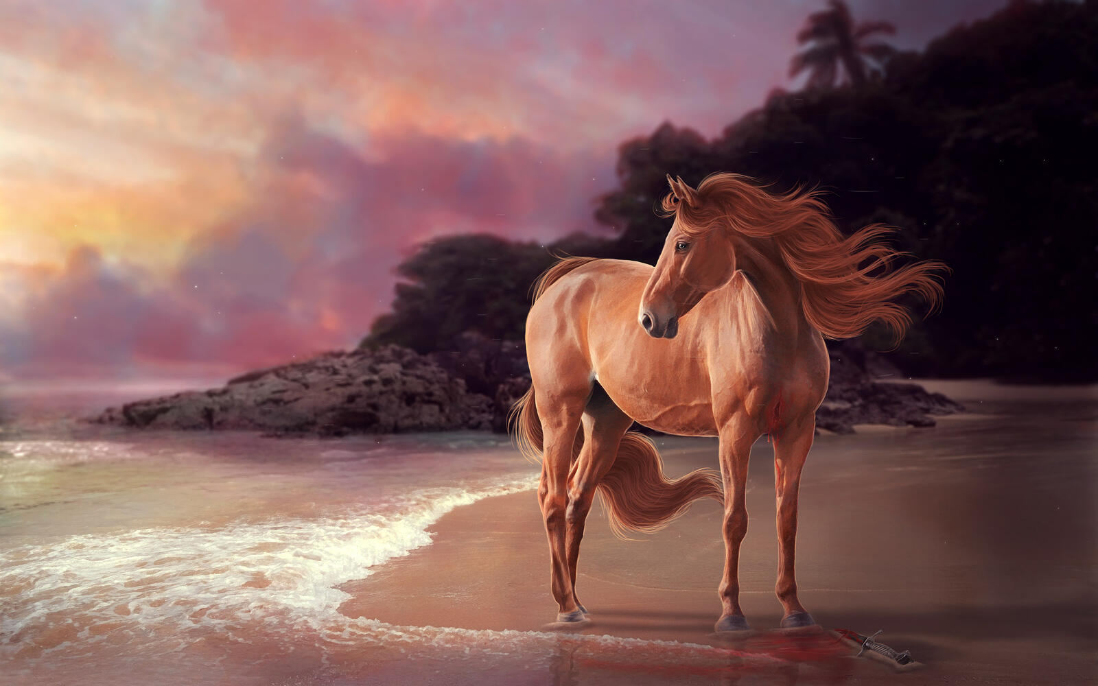 Wallpapers horse animals artist on the desktop