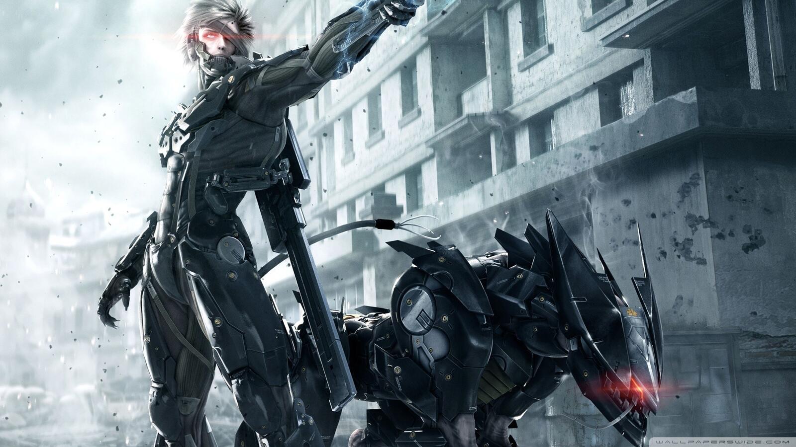 Free photo A picture from the game Metal Gear Rising Revengeance