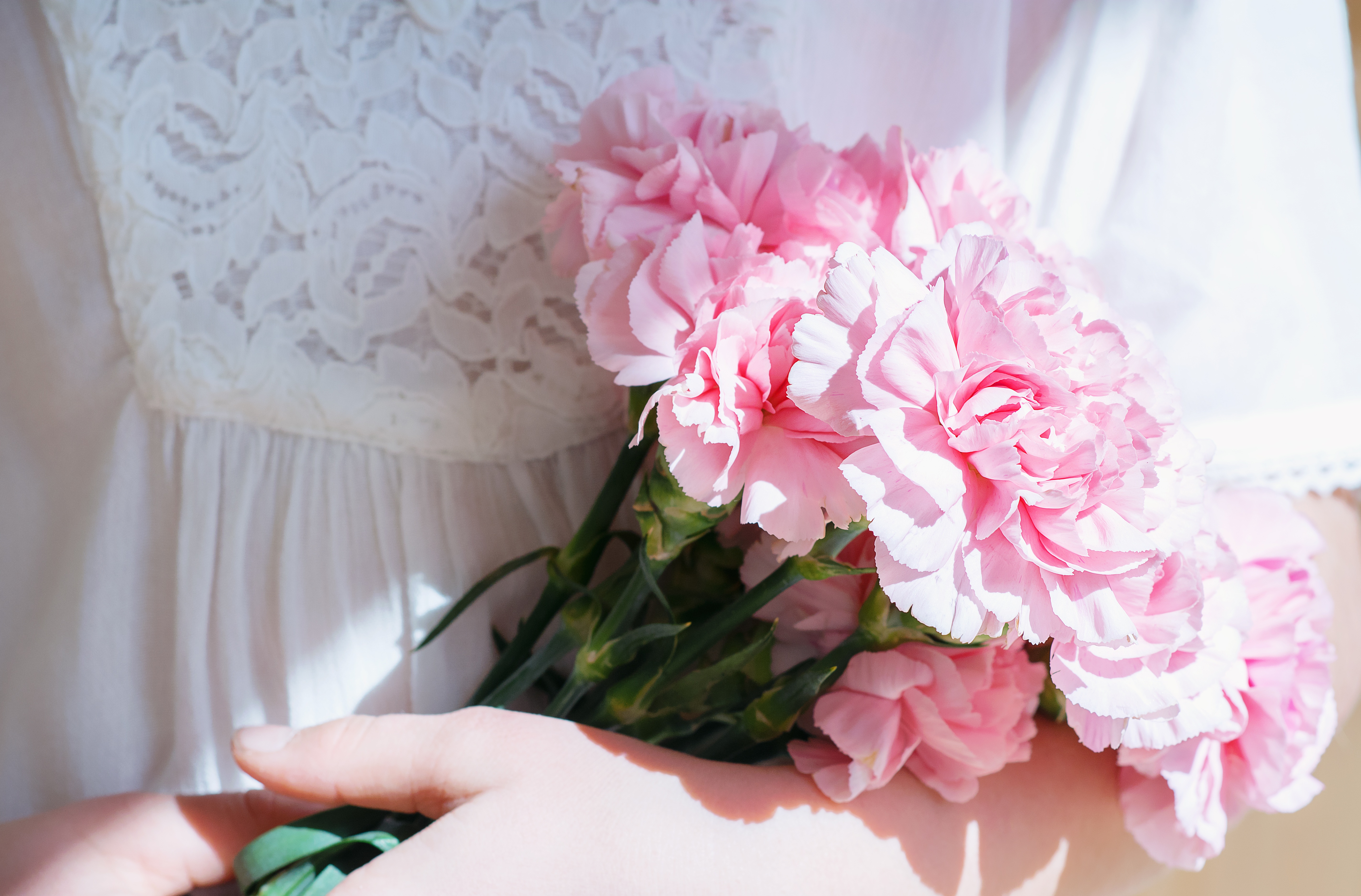 免费照片粉红色的新娘花束