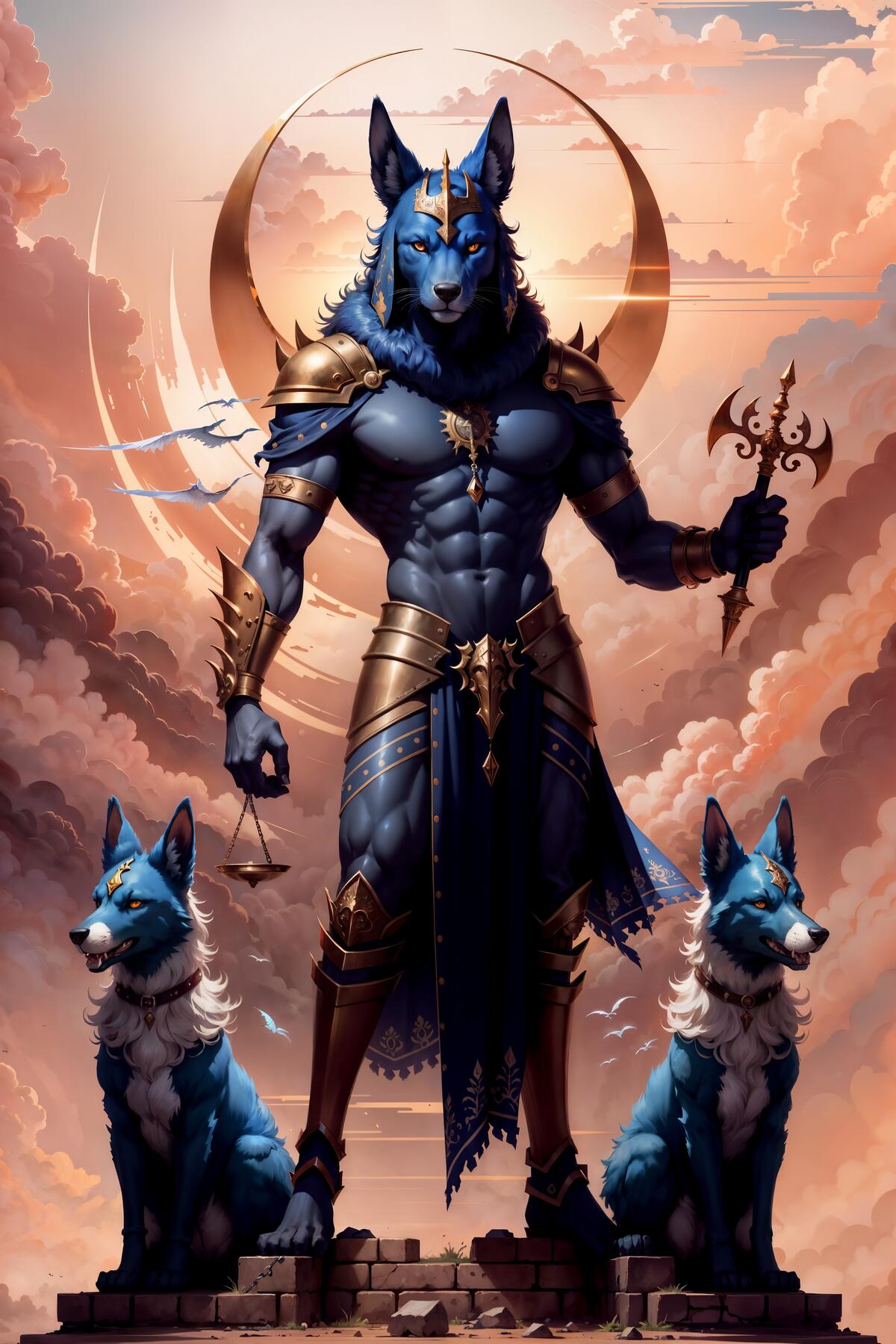 Egyptian Wolf God