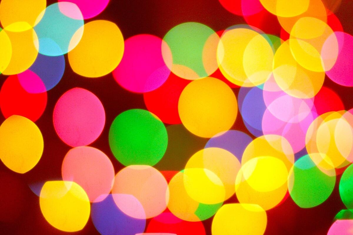 Colored balls of light
