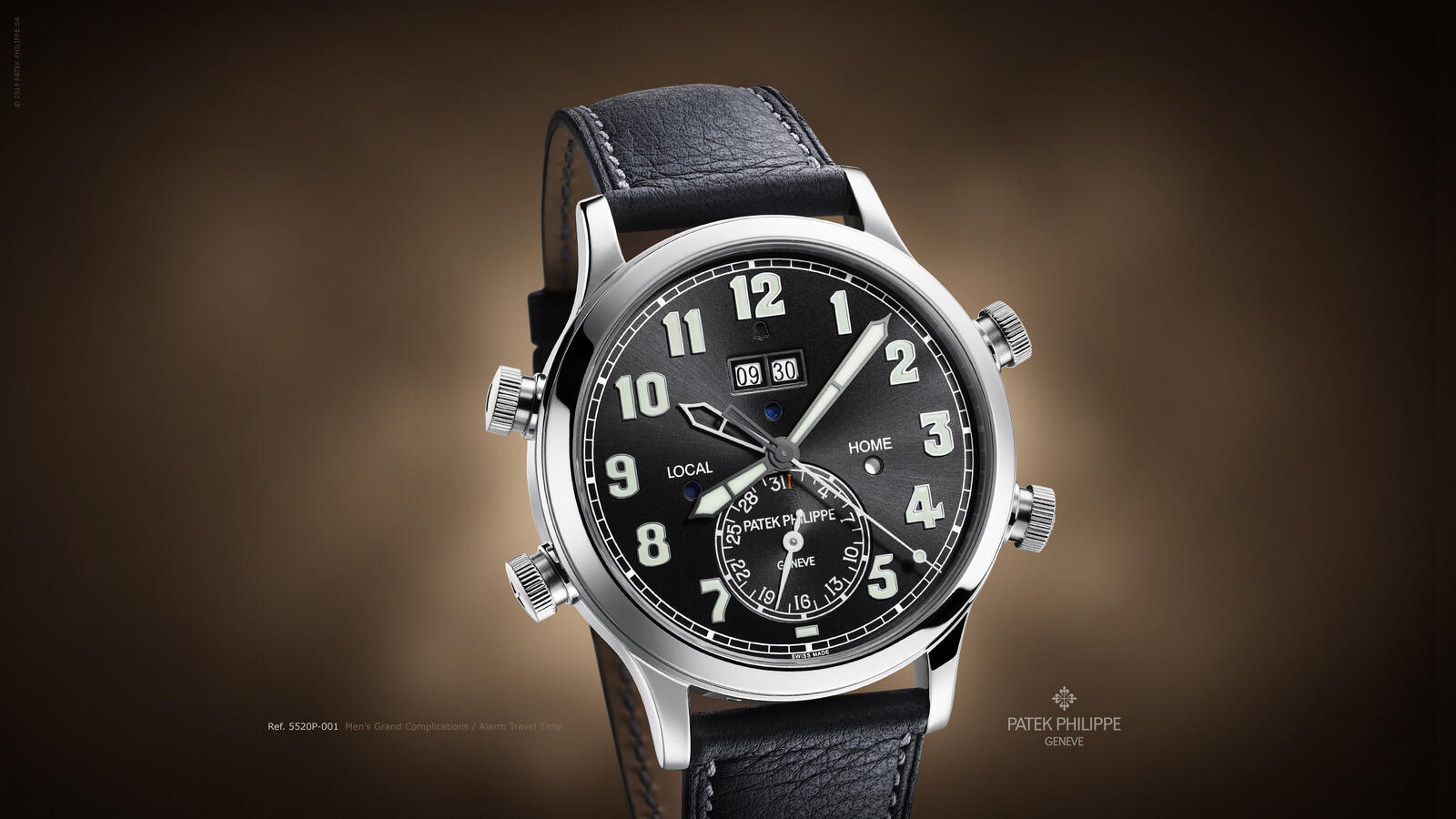 Бесплатное фото Серебряные часы фирмы patek philippe