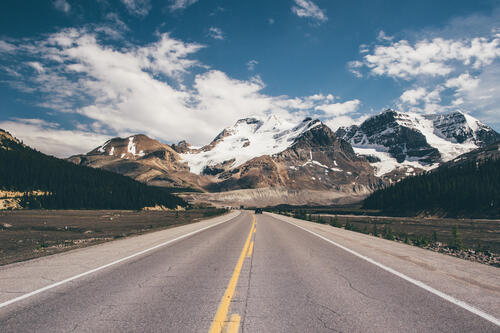 Alpine paved road
