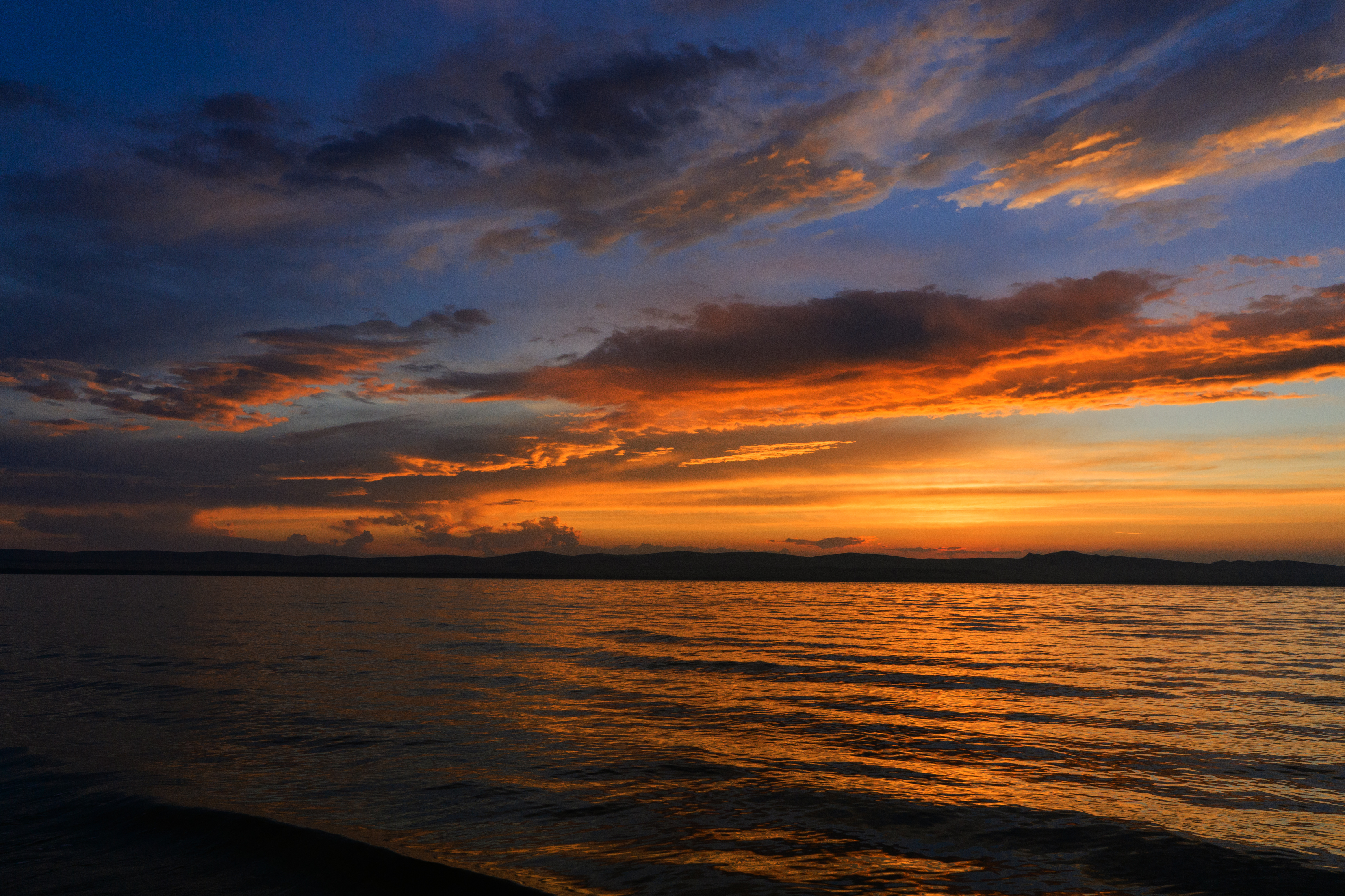 免费照片西伯利亚湖面的黎明