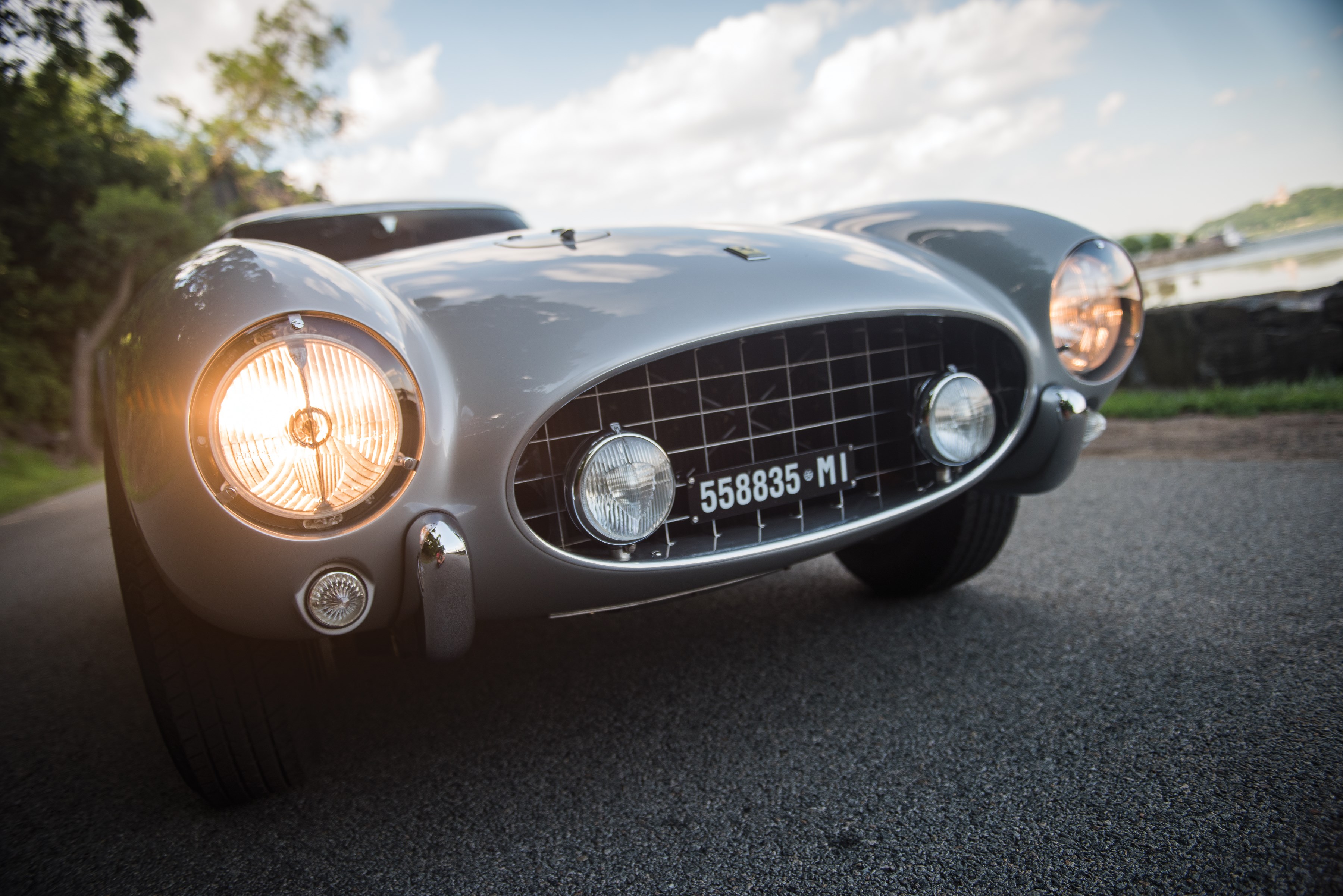 Vintage gray Jaguar