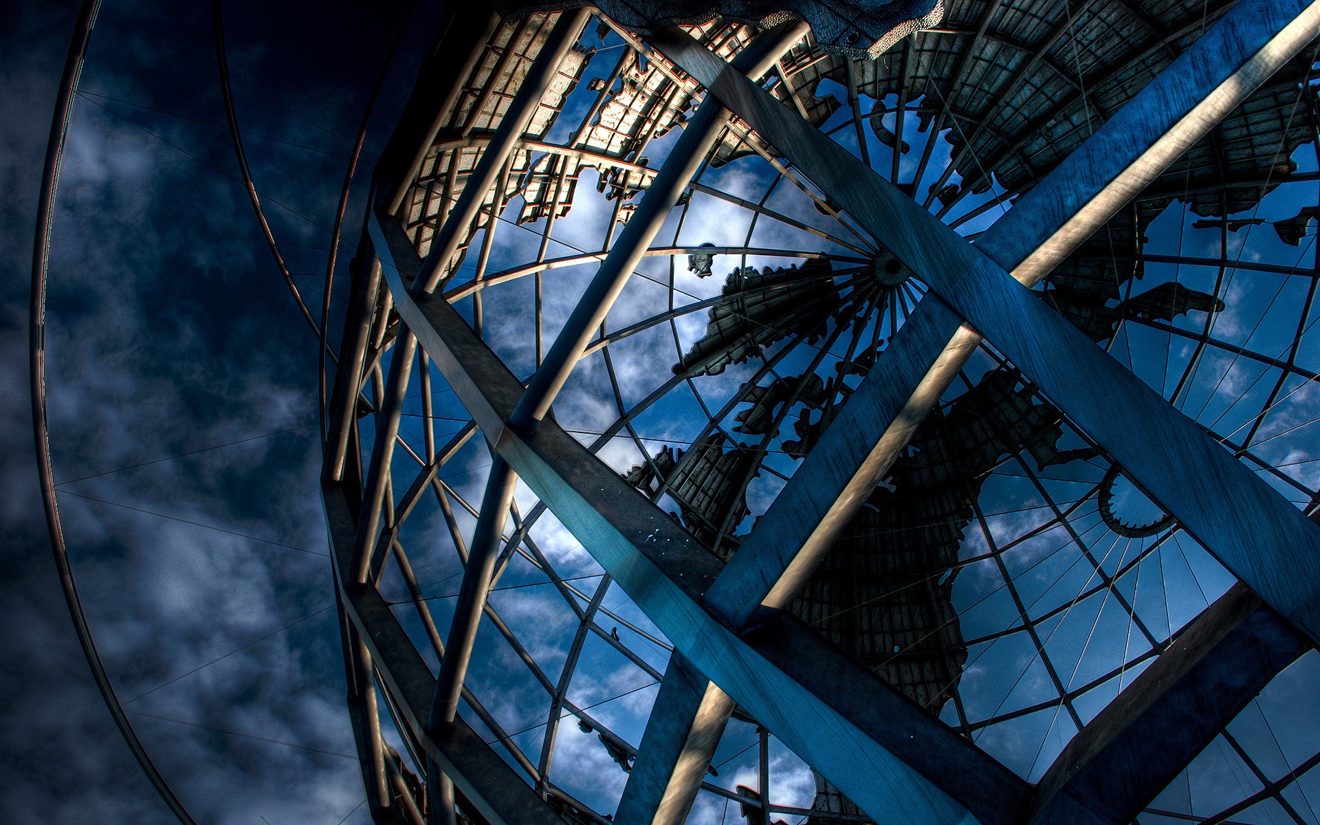 Бесплатное фото Большой памятник глобусу