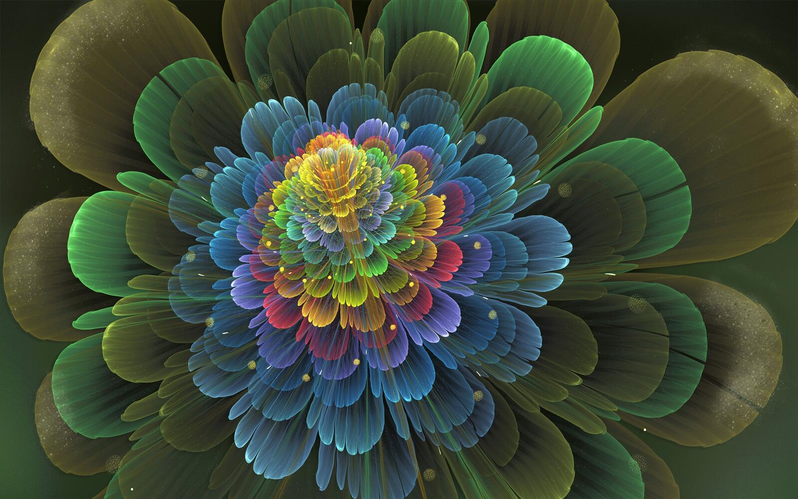 Бесплатное фото Абстрактный цветок