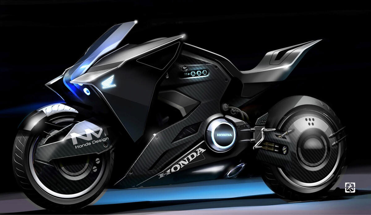 Honda motorcycle for the movie Ghost in the Shell
