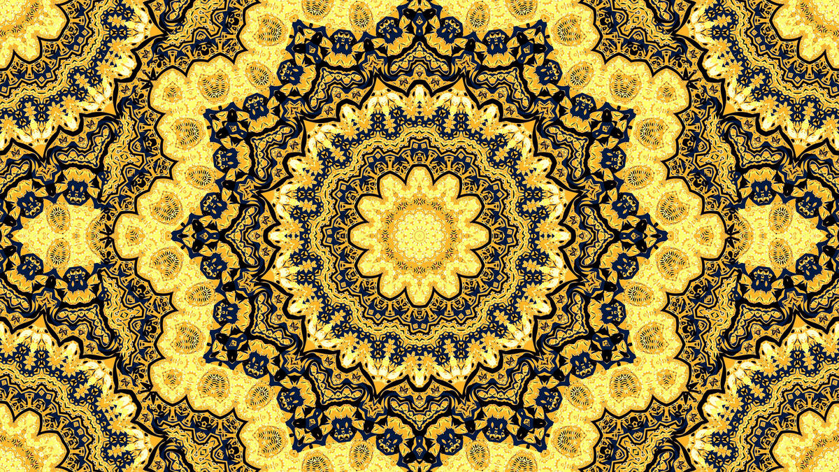 Yellow fractal design