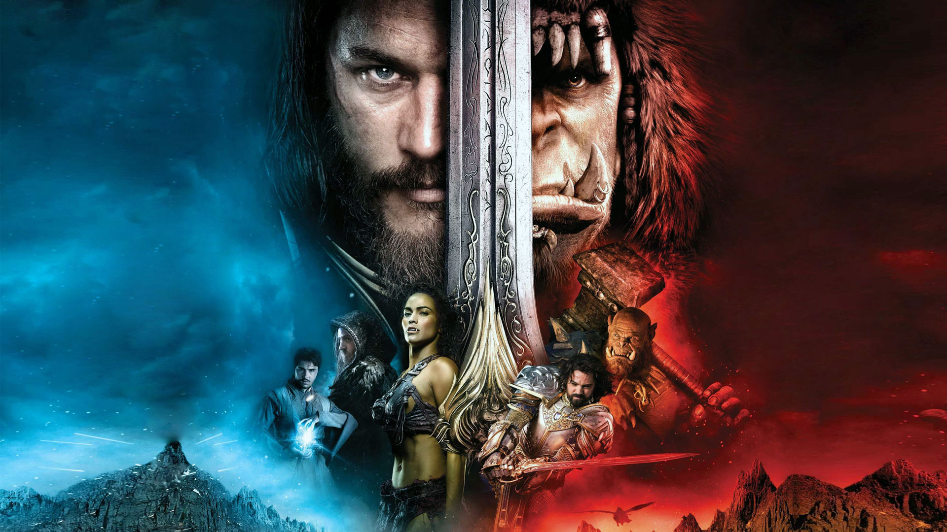 Free photo The screensaver from the movie warcraft