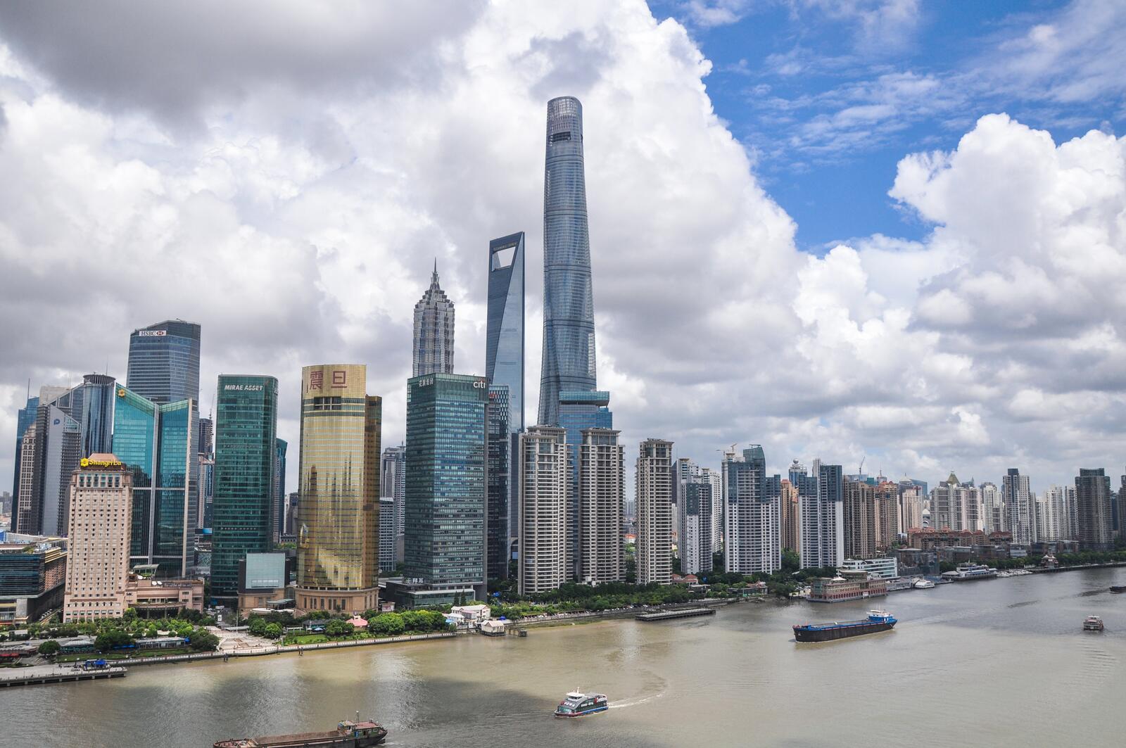 免费照片上海的现代高层建筑