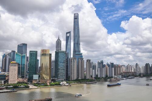 Современные высотки в Шанхае