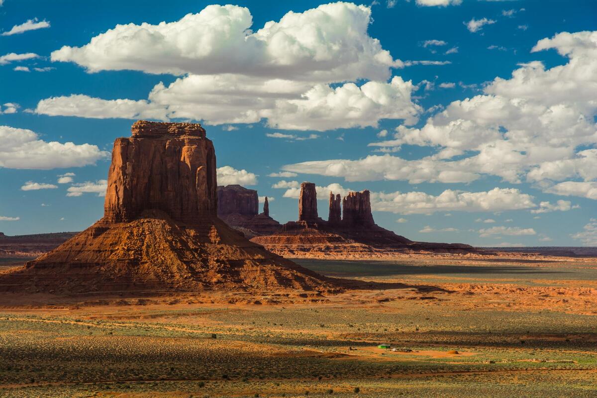 Monument Valley of the mountains in the southwestern United States