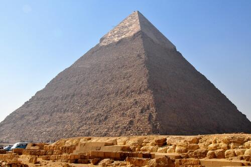 A pyramid in Egypt