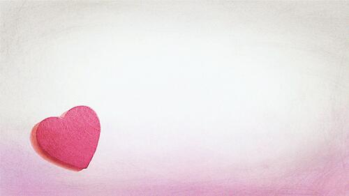 Valentine on a light pink background