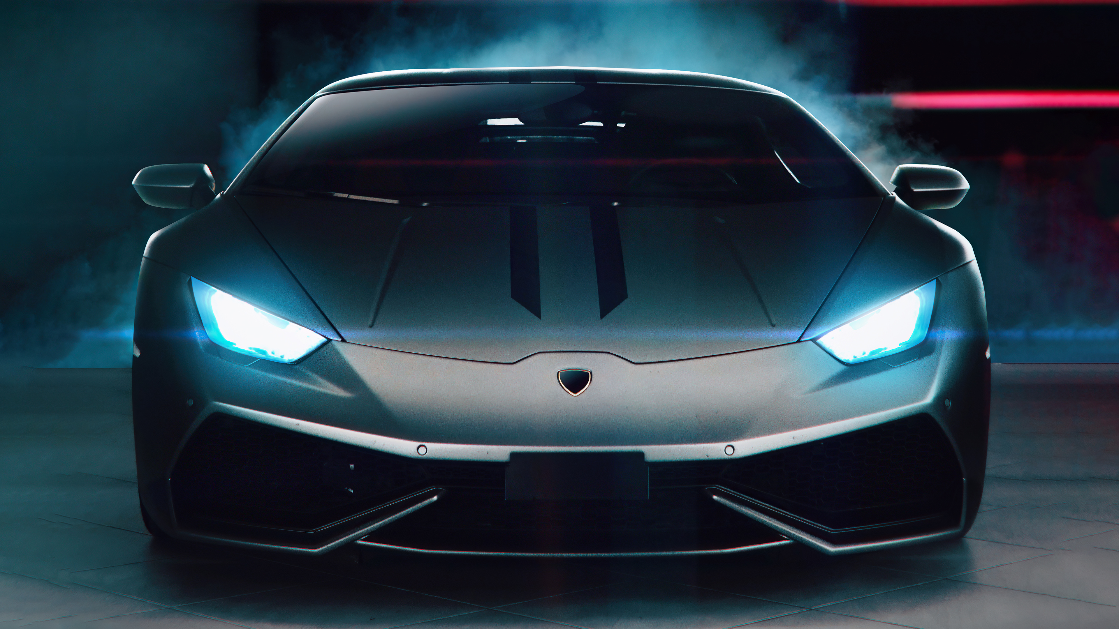Free photo The digital art of the gray Lamborghini