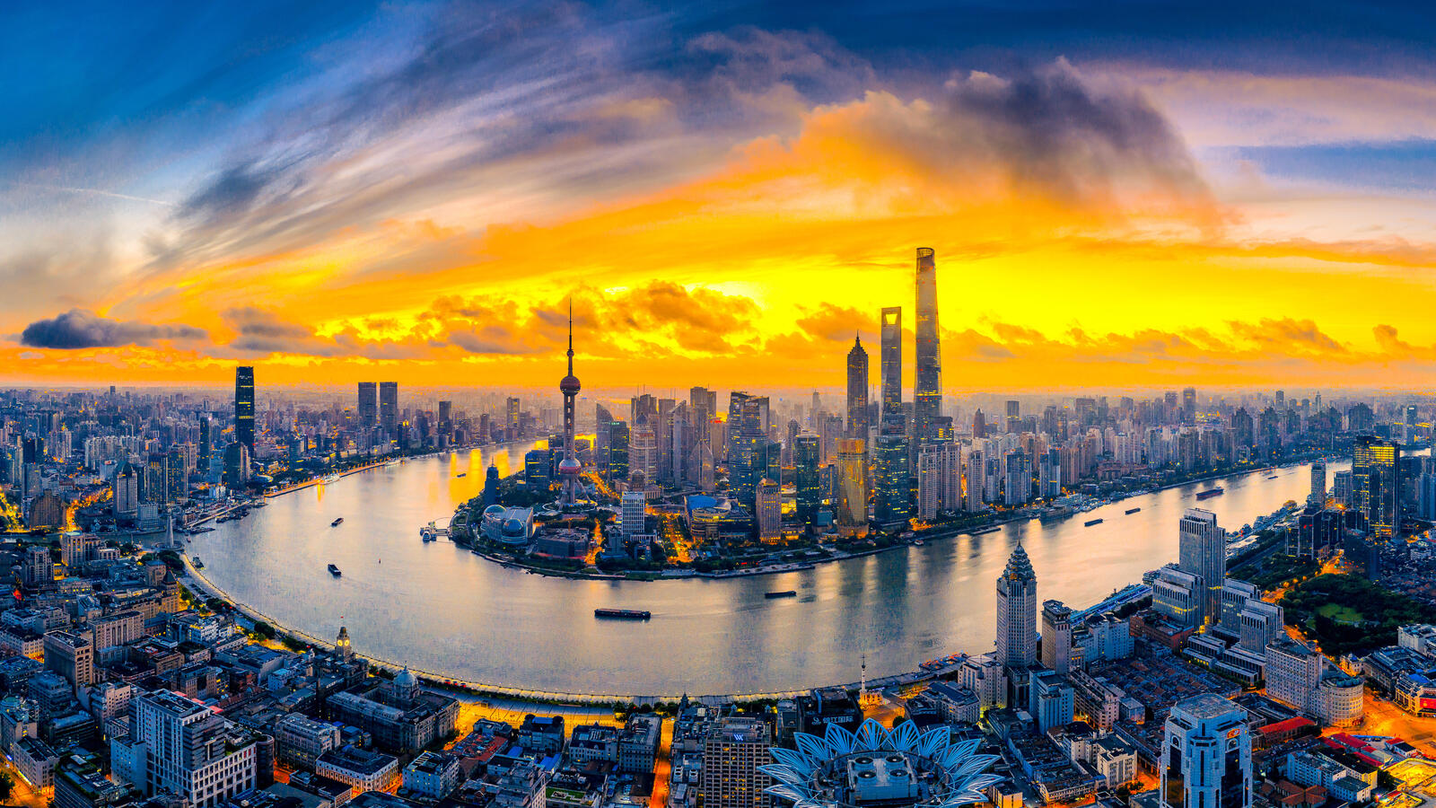 Wallpapers wallpaper shanghai cityscape China on the desktop