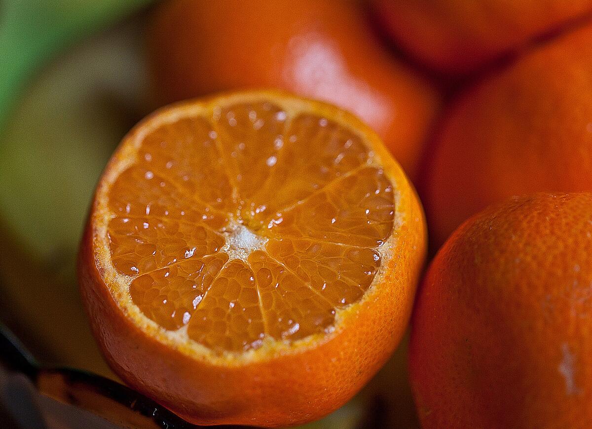 A cut orange