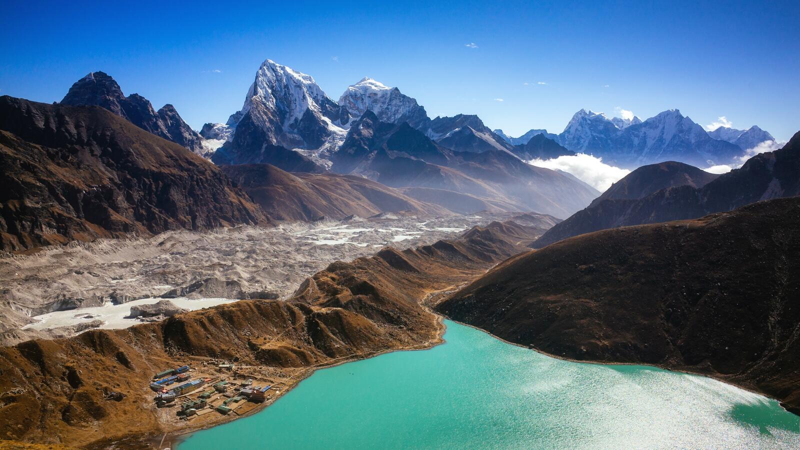 Обои Гималаи горы пейзаж на рабочий стол