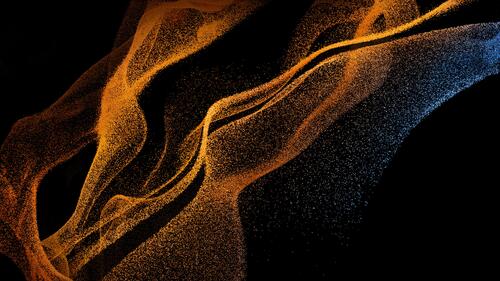 Gold dust abstraction