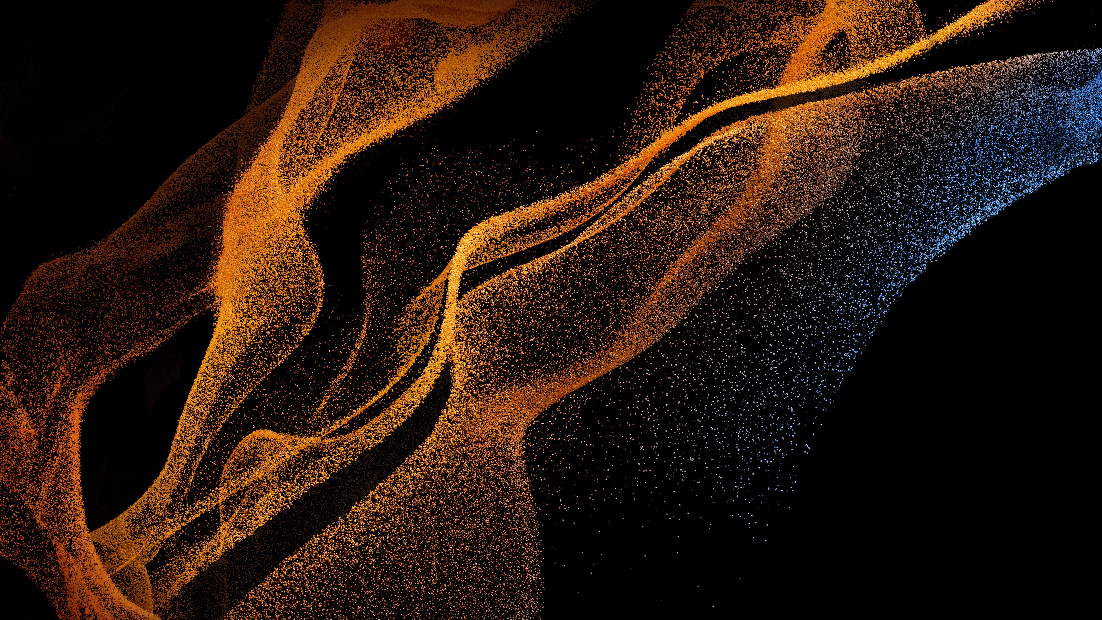 Бесплатное фото Абстракция в виде золотой пыли