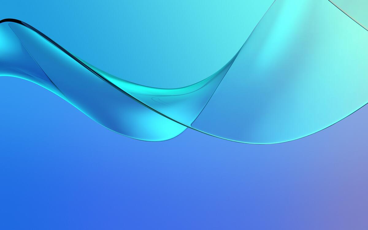 Blue-blue wave abstraction