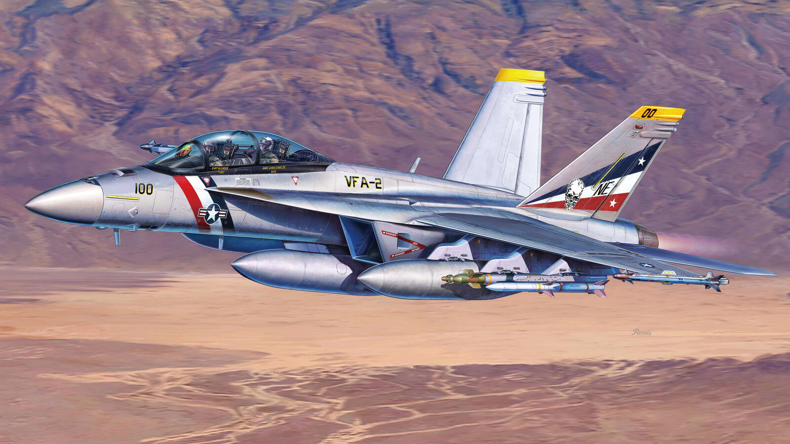Бесплатное фото Boeing F.A-18F Super Hornet