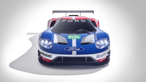 Ford GT on a white background