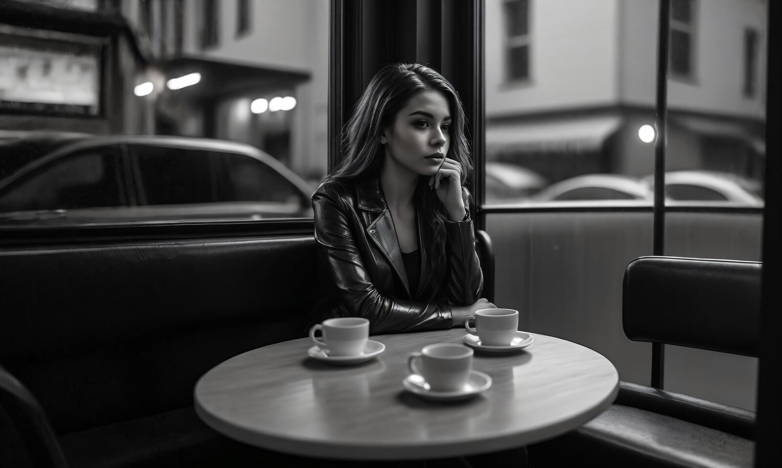 Бесплатное фото Девушка в кафе