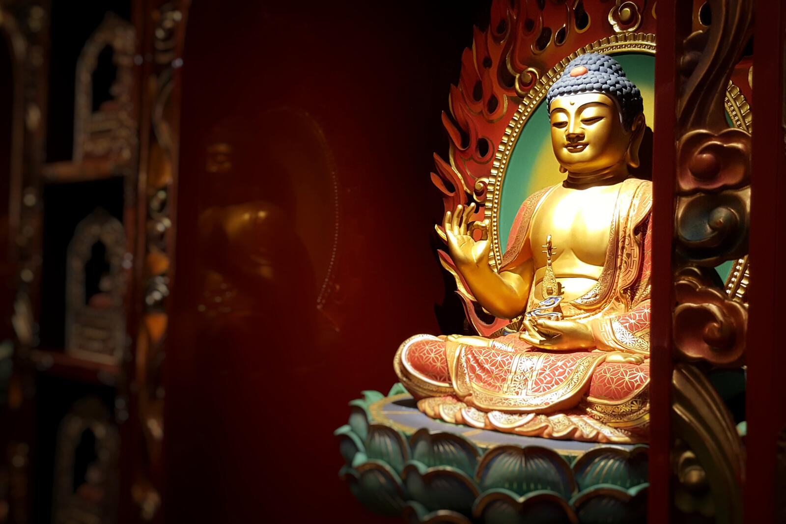 Wallpapers temple buddha religion on the desktop