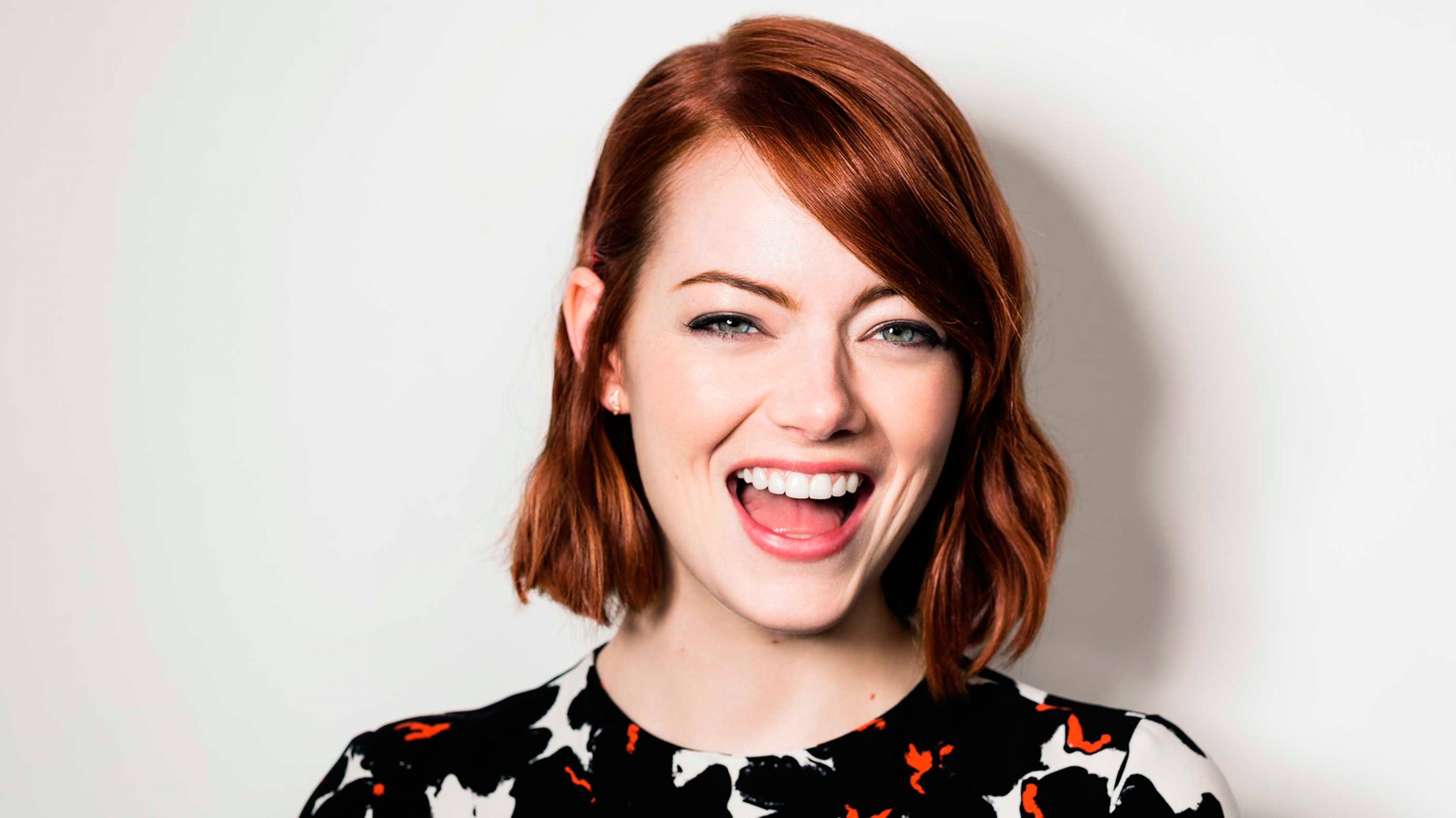 Wallpapers Emma Stone grin redhead on the desktop