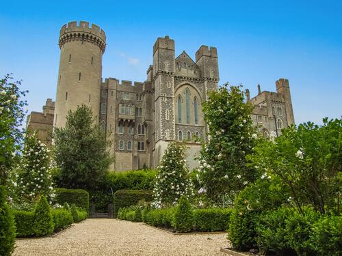 A big beautiful castle in England