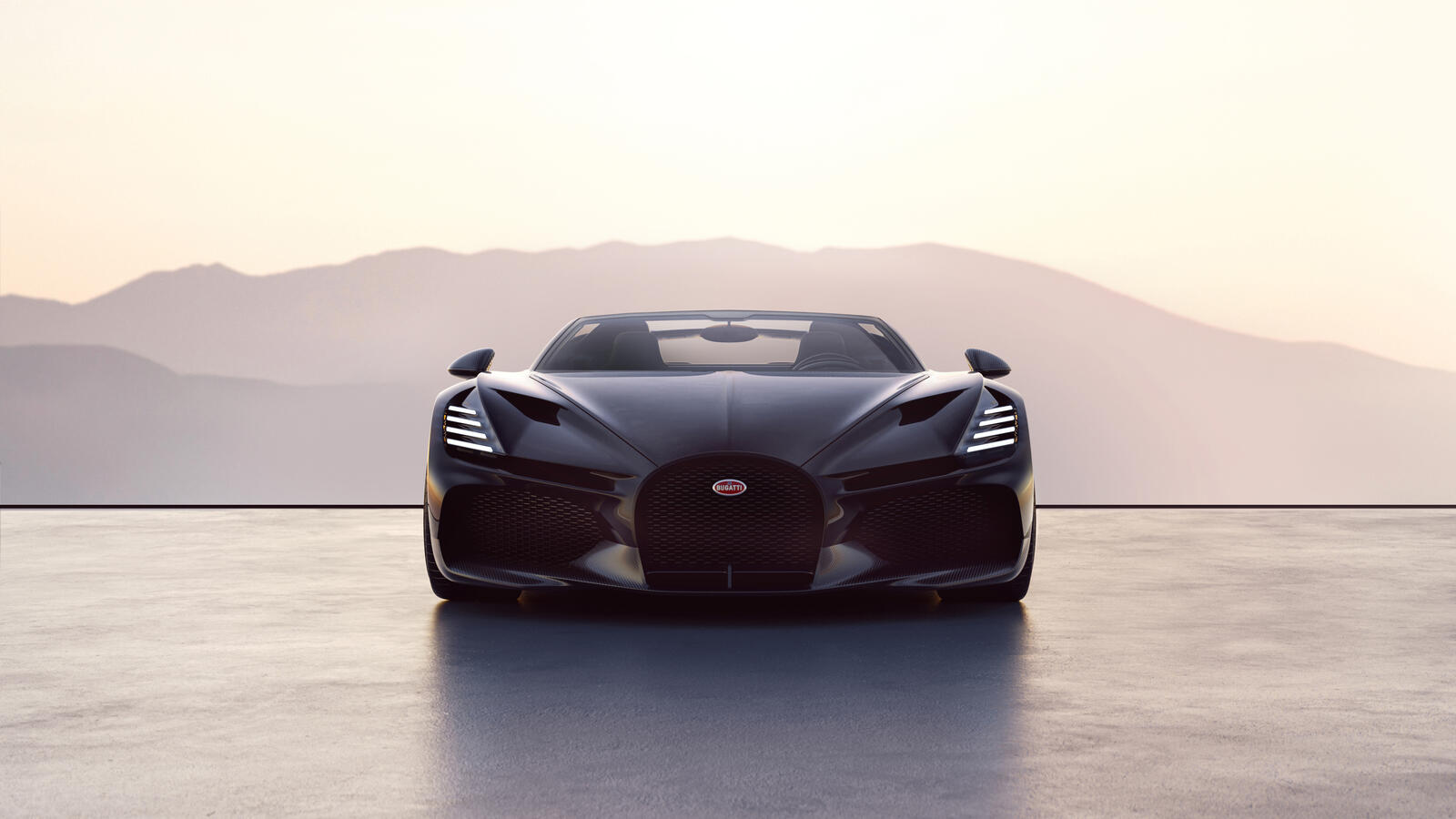 Free photo Bugatti w16 mistral 2024.