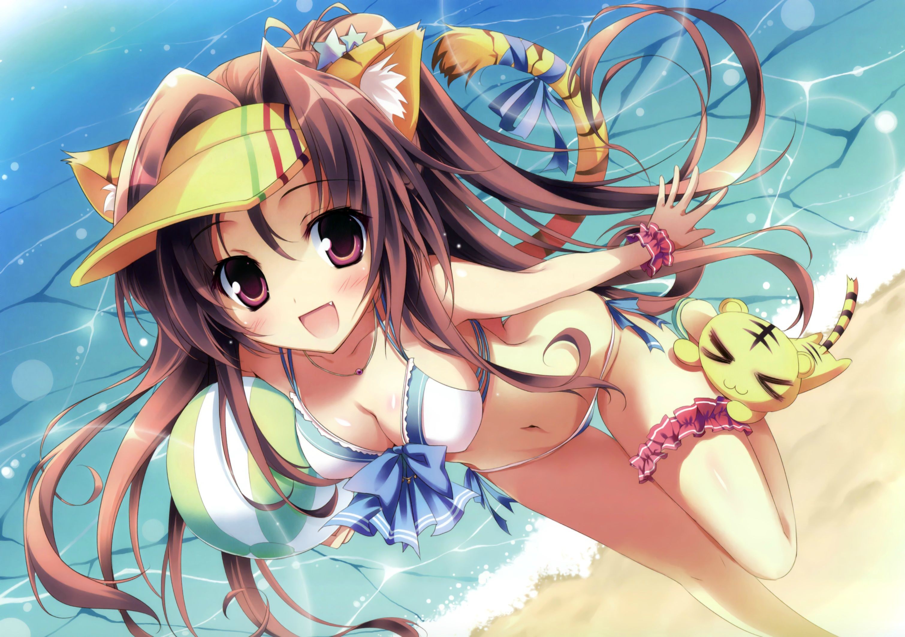 Free photo Anime girl in a swimsuit