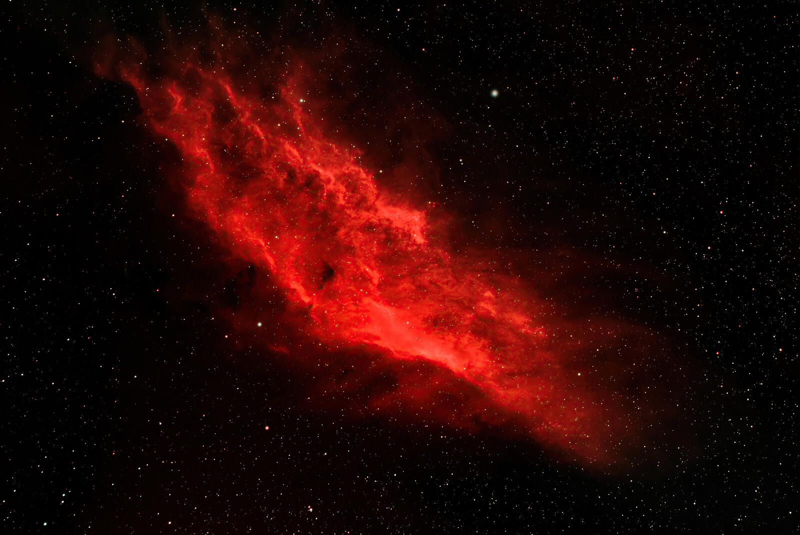Бесплатное фото Красная космическая туманность